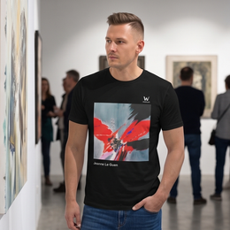 T-shirt homme en coton biologique - Jeanne Le Guen Envol n°3