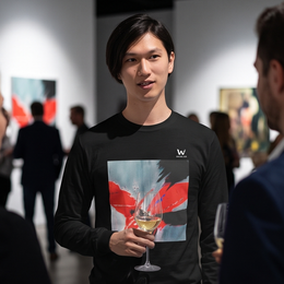 T-shirt Homme à Manches Longues - Jeanne Le Guen Envol N°3