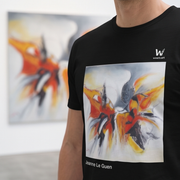 T-shirt homme en coton biologique - Jeanne Le Guen Envol n°1