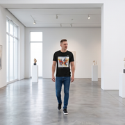 T-shirt homme en coton biologique - Jeanne Le Guen Envol n°1