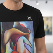 T-shirt Homme en coton biologique - Janpol Portalis Coucher de Soleil
