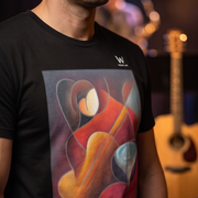 T-shirt Homme en coton biologique - Janpol Portalis Guitare Sèche