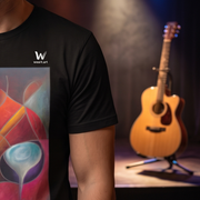 T-shirt Homme en coton biologique - Janpol Portalis Guitare Sèche