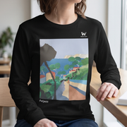 T-shirt Femme à Manches Longues - Feljazz Les Maisons