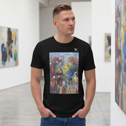 T-shirt Homme en coton biologique - Janpol Portalis Passage au Col