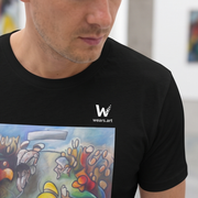 T-shirt Homme en coton biologique - Janpol Portalis Passage au Col