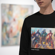 T-shirt Homme à Manches Longues - Janpol Portalis Sommet de la Bosse
