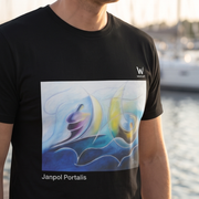 T-shirt Homme en coton biologique - Janpol Portalis Windsurfing