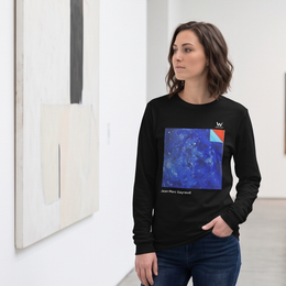 T-shirt Femme à Manches Longues - Jean-Marc Gayraud Qu'y a t'il Derrière