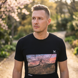 T-shirt homme en coton biologique - jmlpyt Le Cerisier d’Evenos