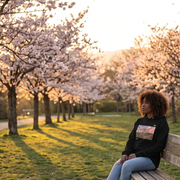 Sweat à Capuche Femme - jmlpyt Le Cerisier d'Evenos