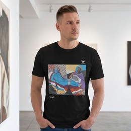 T-shirt homme en coton biologique - MargO Hashag(#) Olympia